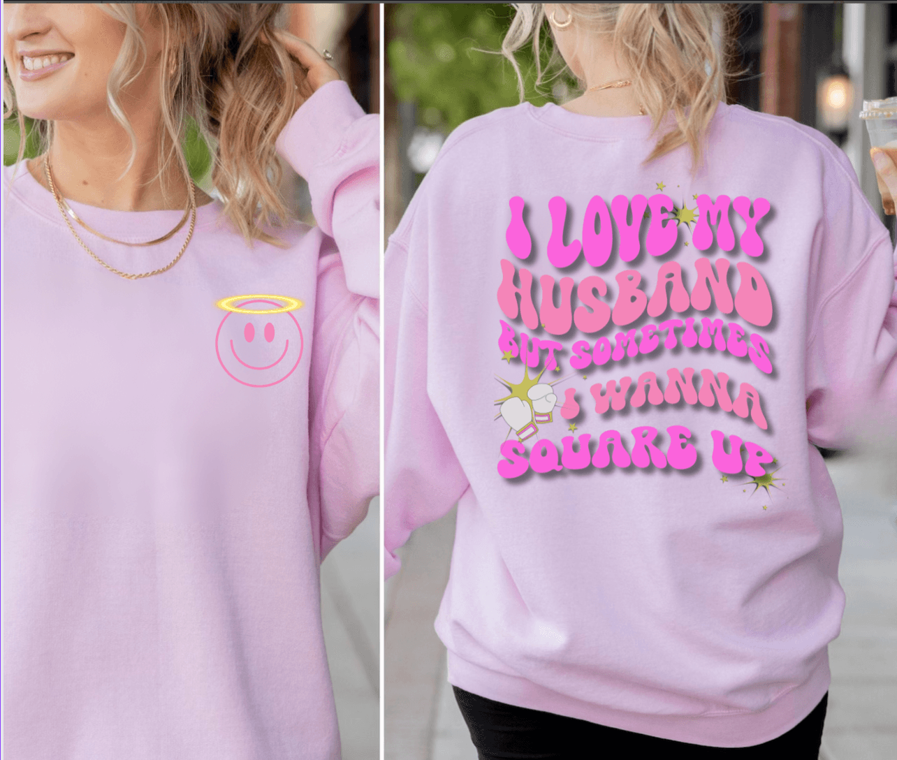 #1 Seller- I Love My Husband-Square Up | Hoodie|Long Sleeve - iheartgiftcart