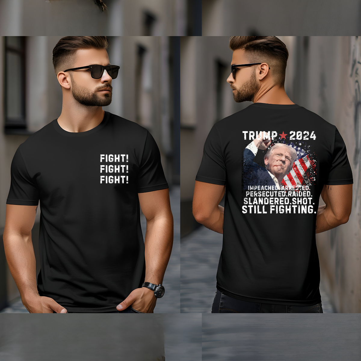 Trump Fight For America Shirt  Trump shot Trump For President 2024 Shirt Trump Usa Shirt Trumpshirt Unisex