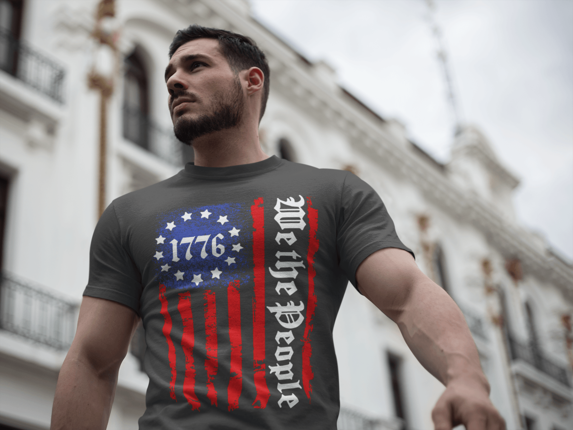 gray patriot shirt