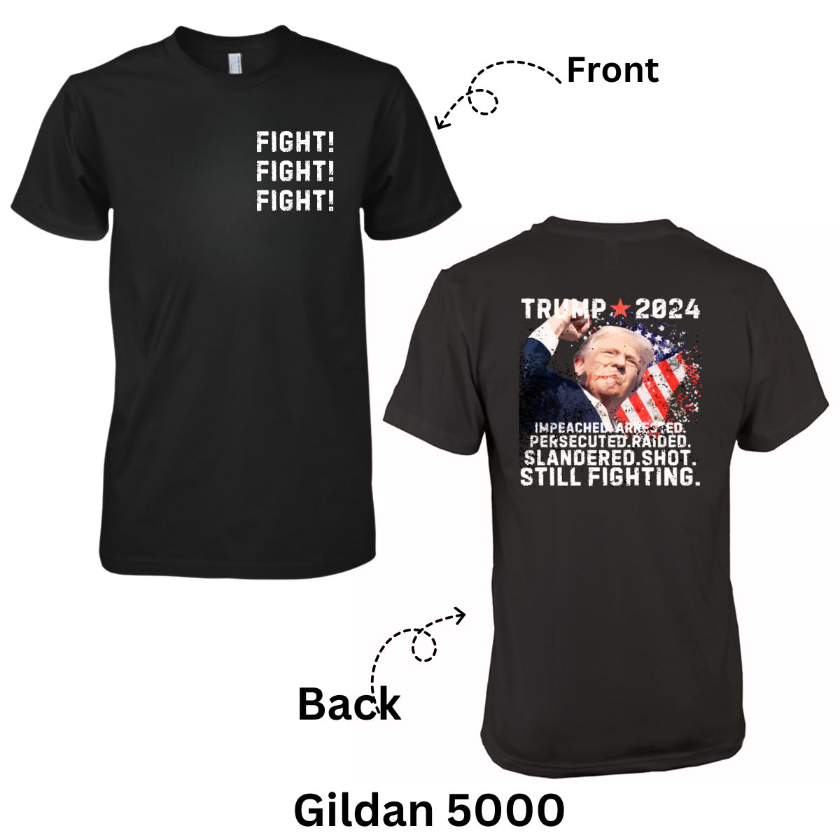 Trump Fight For America Shirt  Trump shot Trump For President 2024 Shirt Trump Usa Shirt Trumpshirt Unisex