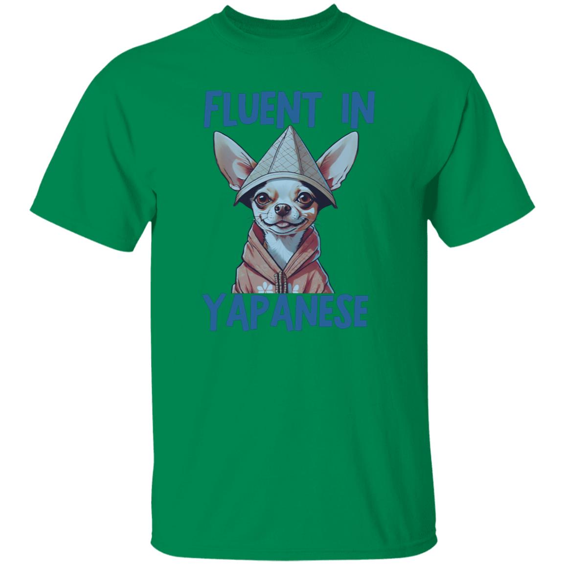 Fluent In Yapanese Unisex Meme Tshirt, Funny Chihuahua Vintage Pet Lovers Shirt