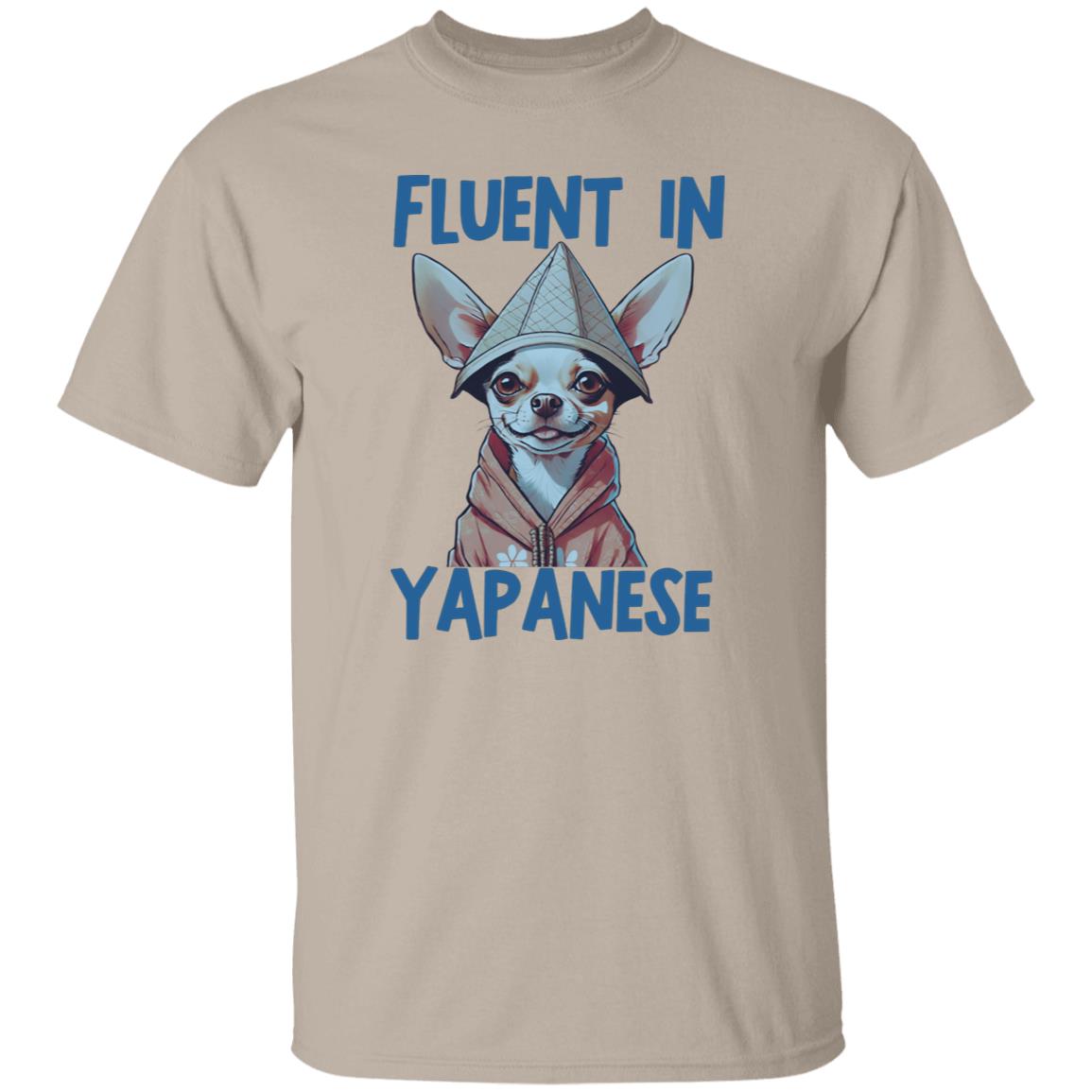 Fluent In Yapanese Unisex Meme Tshirt, Funny Chihuahua Vintage Pet Lovers Shirt