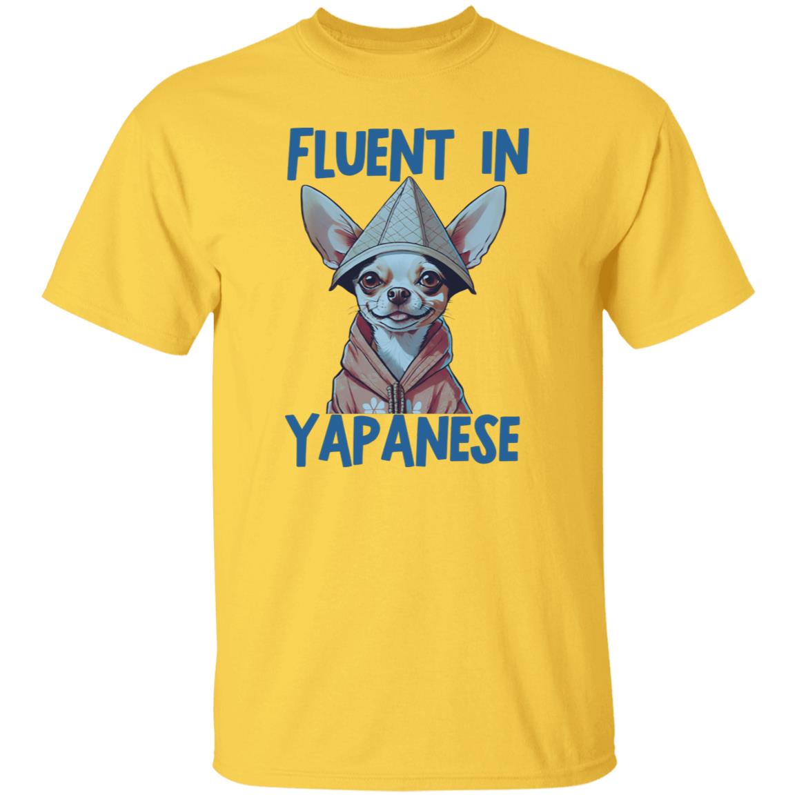 Fluent In Yapanese Unisex Meme Tshirt, Funny Chihuahua Vintage Pet Lovers Shirt