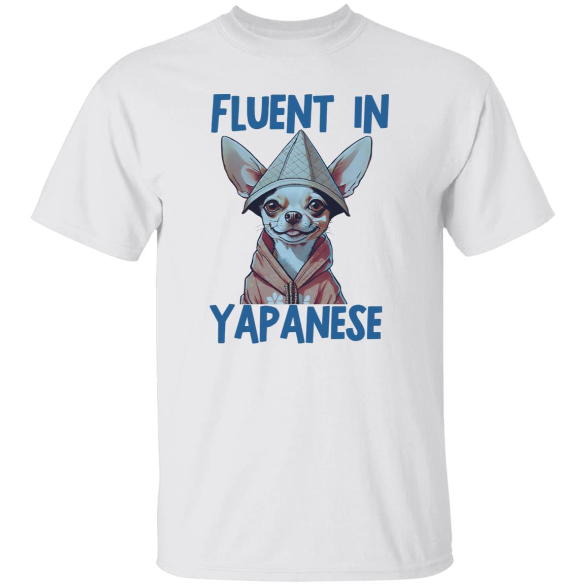 Fluent In Yapanese Unisex Meme Tshirt, Funny Chihuahua Vintage Pet Lovers Shirt