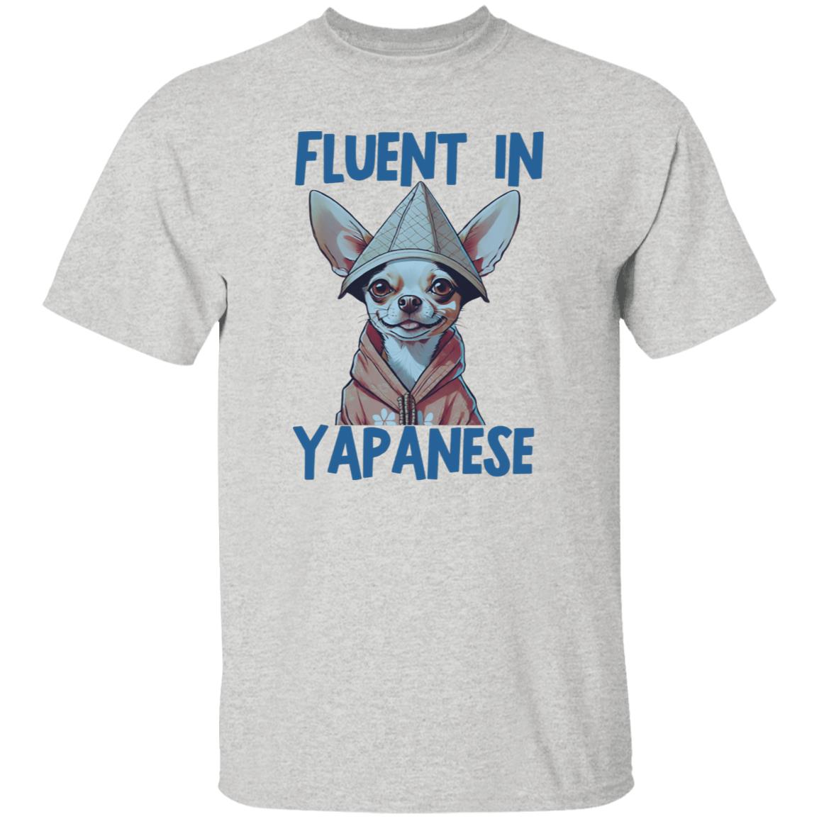 Fluent In Yapanese Unisex Meme Tshirt, Funny Chihuahua Vintage Pet Lovers Shirt