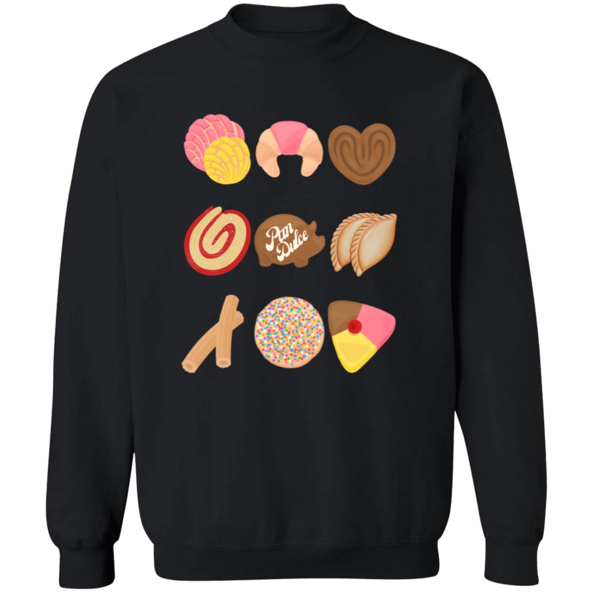 Mexican Bread Lovers Pan Dulce Crewneck Pullover Sweatshirt