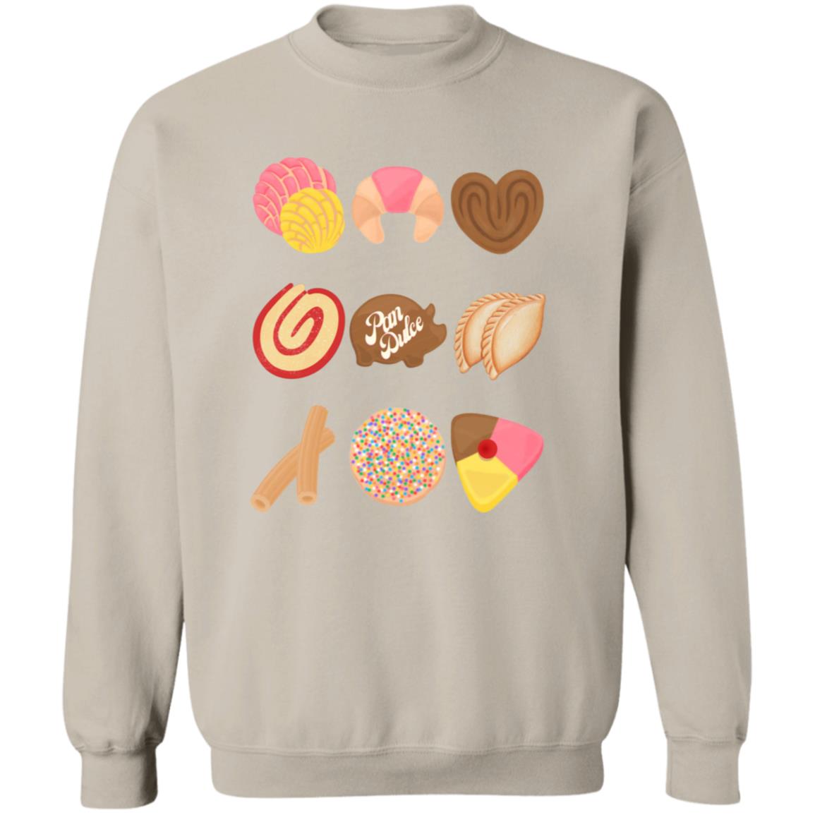 Mexican Bread Lovers Pan Dulce Crewneck Pullover Sweatshirt