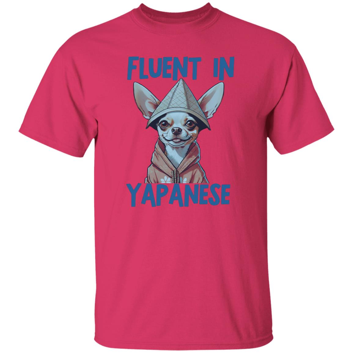 Fluent In Yapanese Unisex Meme Tshirt, Funny Chihuahua Vintage Pet Lovers Shirt