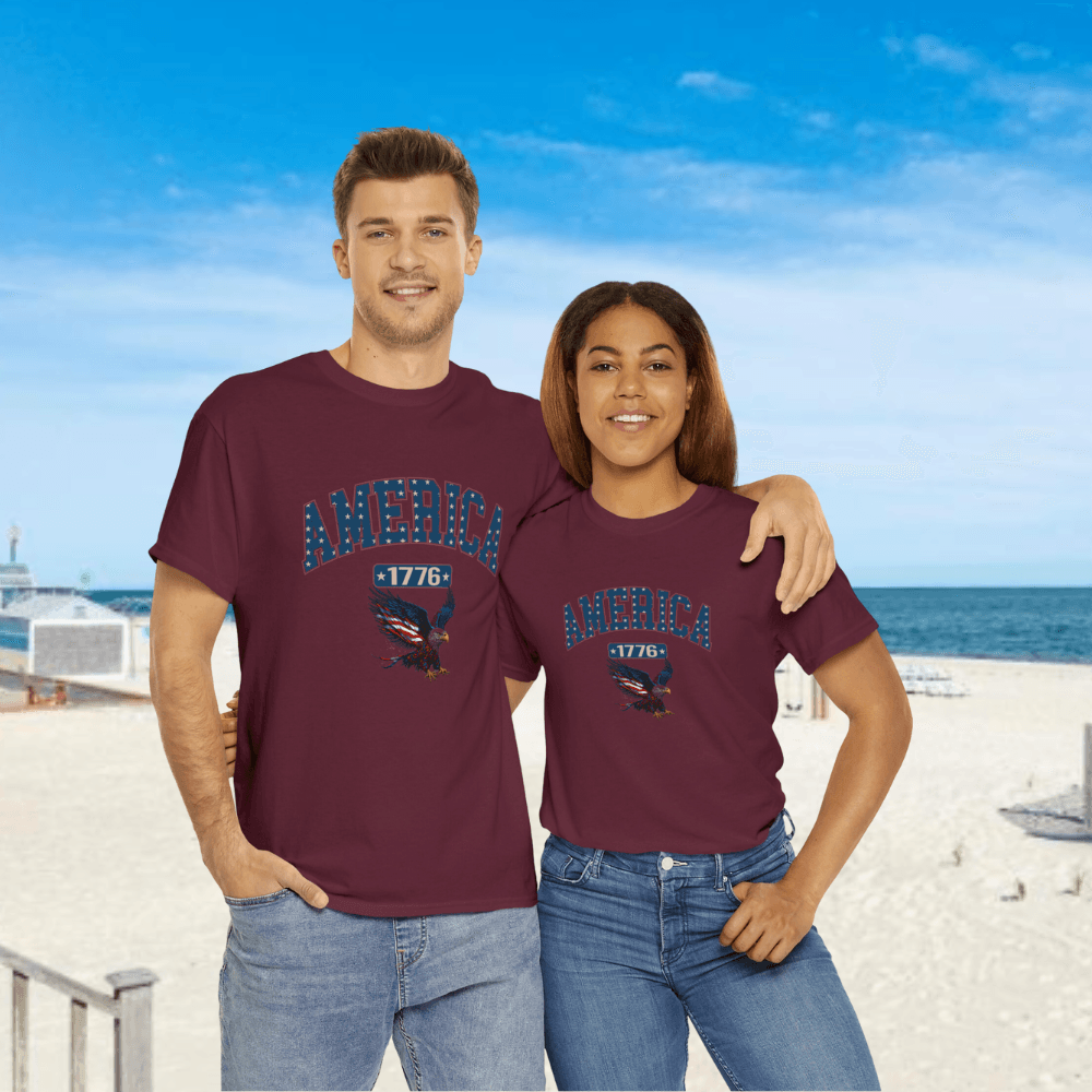 American Eagle Patriot -Unisex T-Shirt - iheartgiftcart