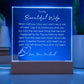 To My Beautiful Wife Gift| Acrylic Square Plaque| Until Death Do Us Part| White Font | Anniversary Gift| Gift for Her