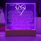 To My Son Acrylic Plaque Graduation  Gift for Son Birthday Gift Promotion Gift from Mom Gift From Dad- Proud of You