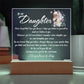 Horse Plaque Daughter Gift Horse Lover Gift For Her To My Beautiful Daughter, Birthday Gift For Daughter, Christmas Gift For Daughter, Horses, Horse Lover Gift