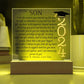 Son Graduation Gift-So Proud Of You Acrylic Plaque LED option Promotion Gift Gift for Son You Did It Grad