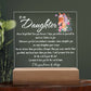 Horse Plaque Daughter Gift Horse Lover Gift For Her To My Beautiful Daughter, Birthday Gift For Daughter, Christmas Gift For Daughter, Horses, Horse Lover Gift