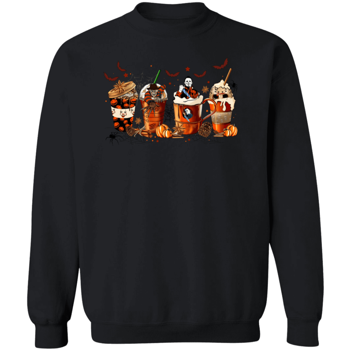 Fall Horror Latté Collection| Hoodie| Long Sleeve| Crewneck pullover| T-Shirt - iheartgiftcart