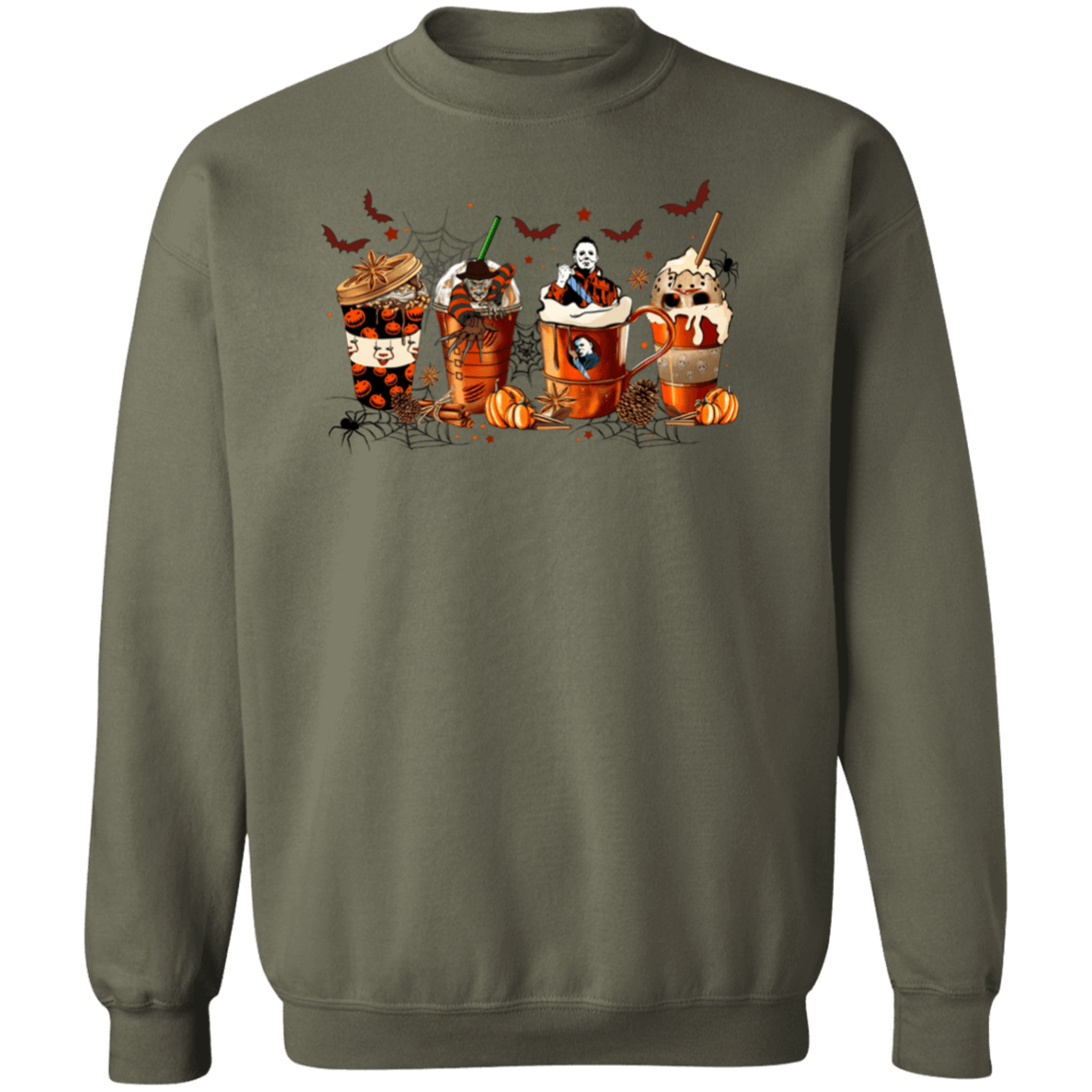 Fall Horror Latté Collection| Hoodie| Long Sleeve| Crewneck pullover| T-Shirt - iheartgiftcart