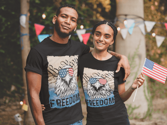 Freedom Eagle Patriotic-Unisex T-Shirt - iheartgiftcart