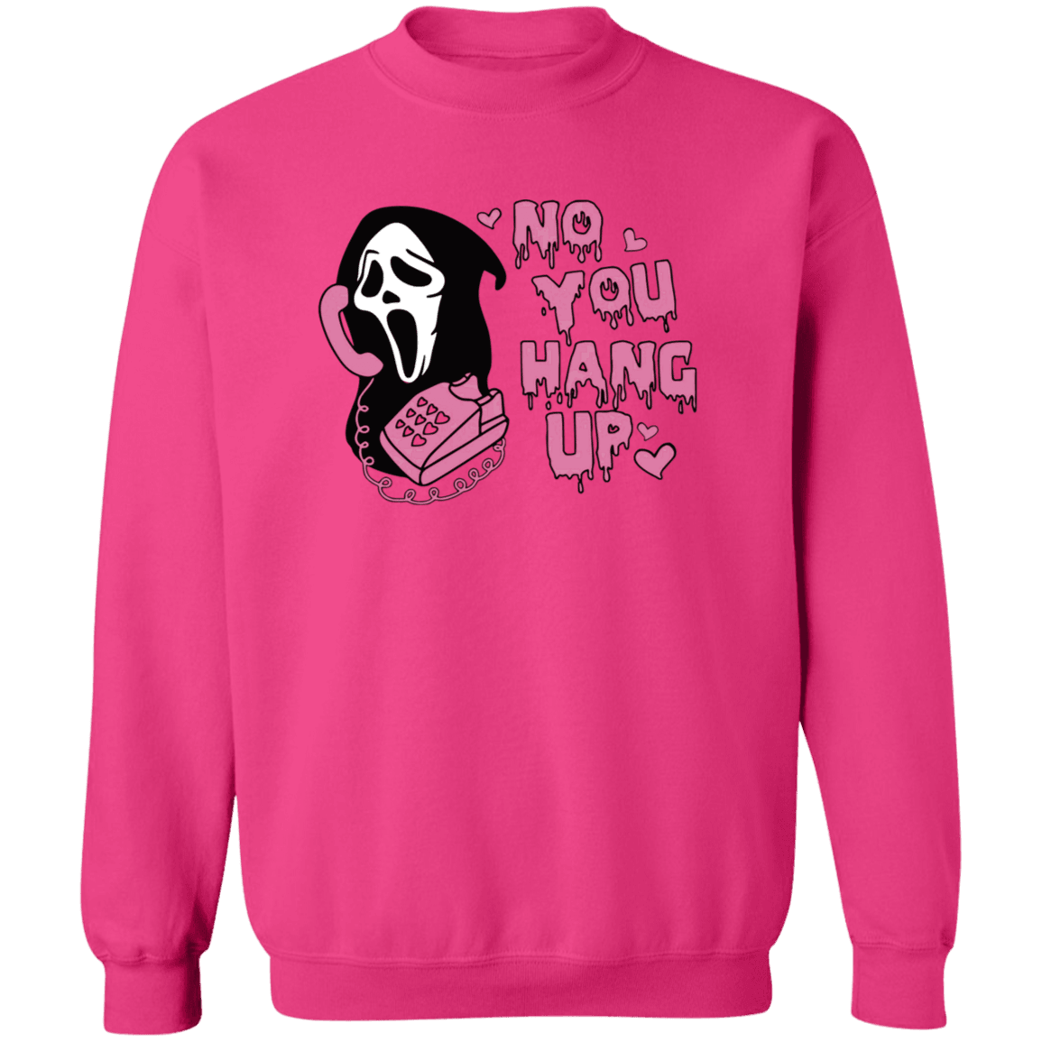 Ghost Face|No You Hang Up|Hoodie|Crewneck|Sweater|Long Sleeve|Halloween Wear - iheartgiftcart