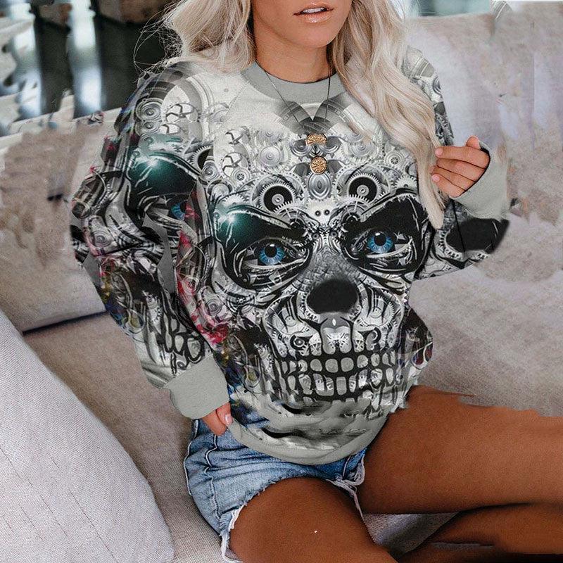 gray halloween sweater