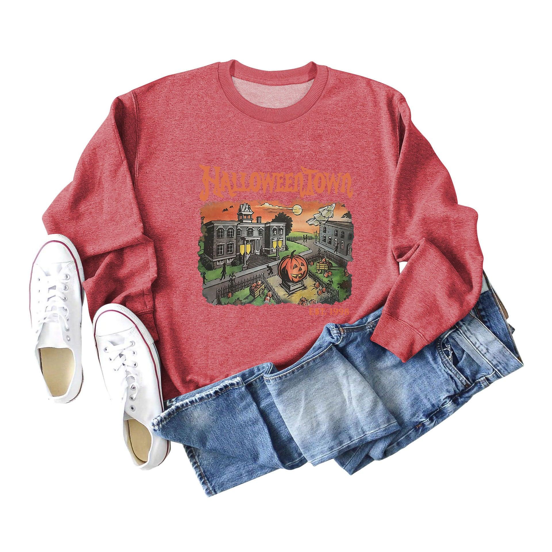 Halloweentown Est.1998|Retro Halloweentown Sweatshirt|Vintage Halloween Sweatshirt|Fall Wear| - iheartgiftcart