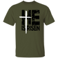 He is Risen White Cross Faith T-Shirt| Adult Unisex - iheartgiftcart