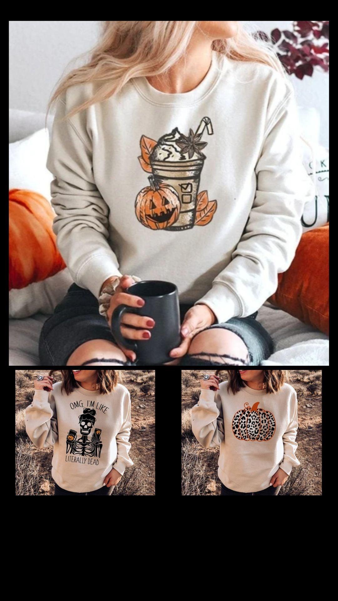 Lattés & Pumpkins|Fall Sweater - iheartgiftcart