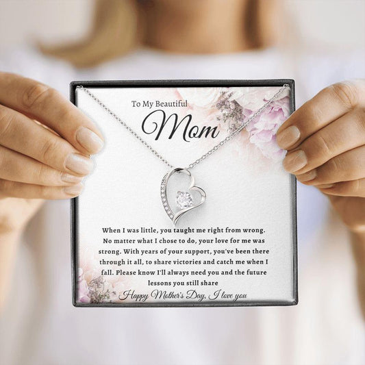 Mom-Happy Mothers Day- Forever Love Necklace When I Was Little - iheartgiftcart