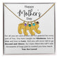 Mom Personalized Footprint Charms  with Birthstone Necklace - iheartgiftcart