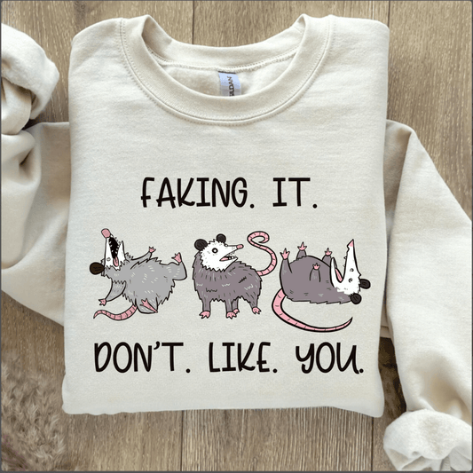 Opossum sweatshirt, Possum Sweater, funny opossum saying, funny sweatshirt, possum sweatshirt, possum lover, trashcore - iheartgiftcart