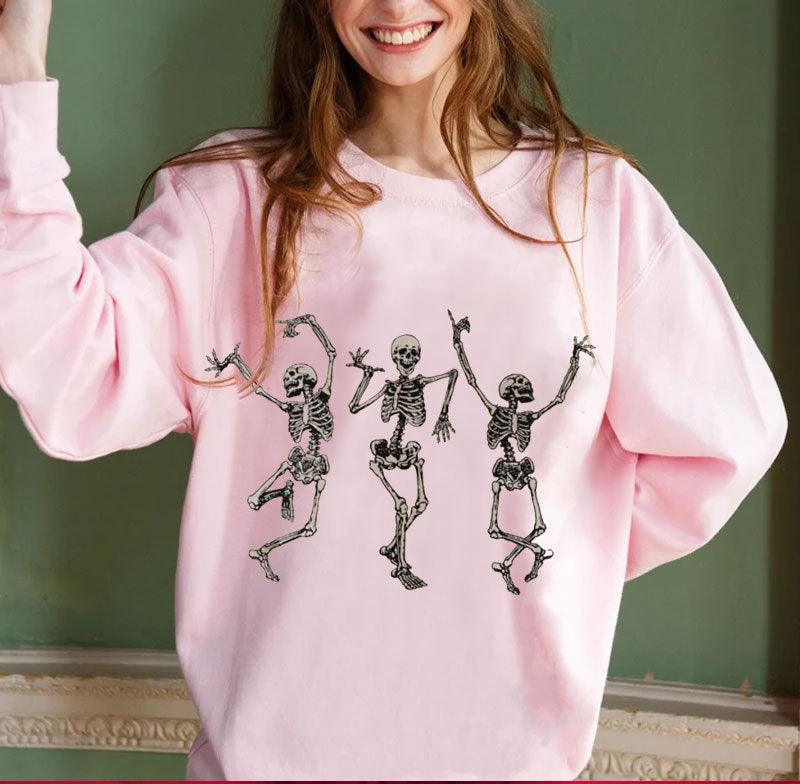 Party Skeleton Sweater|Crewneck|Fall Wear|Halloween Sweater - iheartgiftcart