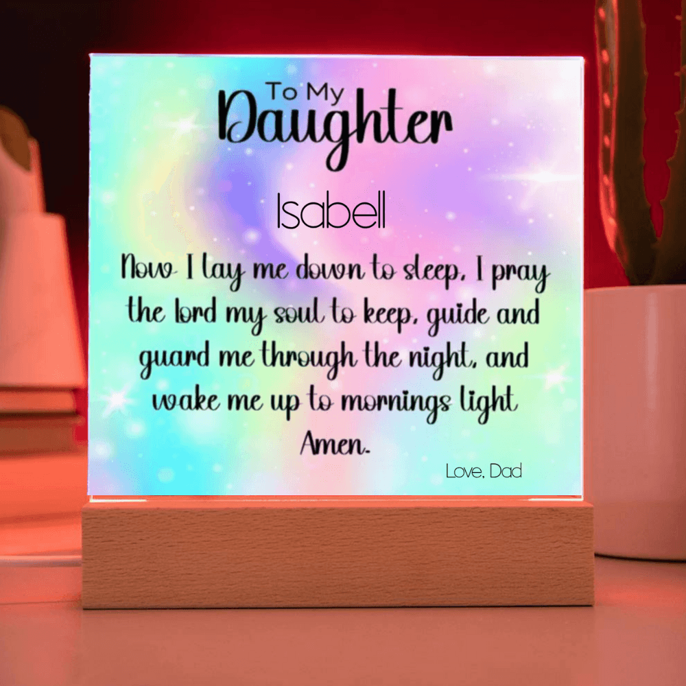 To daughter from dad