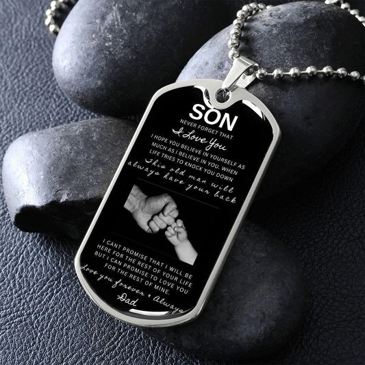 Son from Dad- Personalized Dog Tag-S| - iheartgiftcart