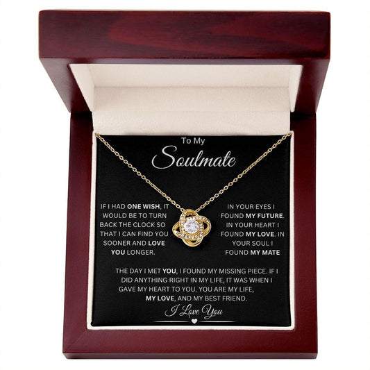 Soulmate-Love Knot Necklace-G-The Day I Met You - iheartgiftcart