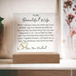 light up acrylic plaque