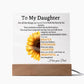 To My Daughter Acrylic Plaque Gift from Dad,Keepsake, Graduation Presents for Daughters, Daughter Birthday Gift from Dad, Christmas Gift - iheartgiftcart