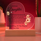 To My Precious Daughter "Someday When The Pages of My Life End" Acrylic Heart Plaque - iheartgiftcart