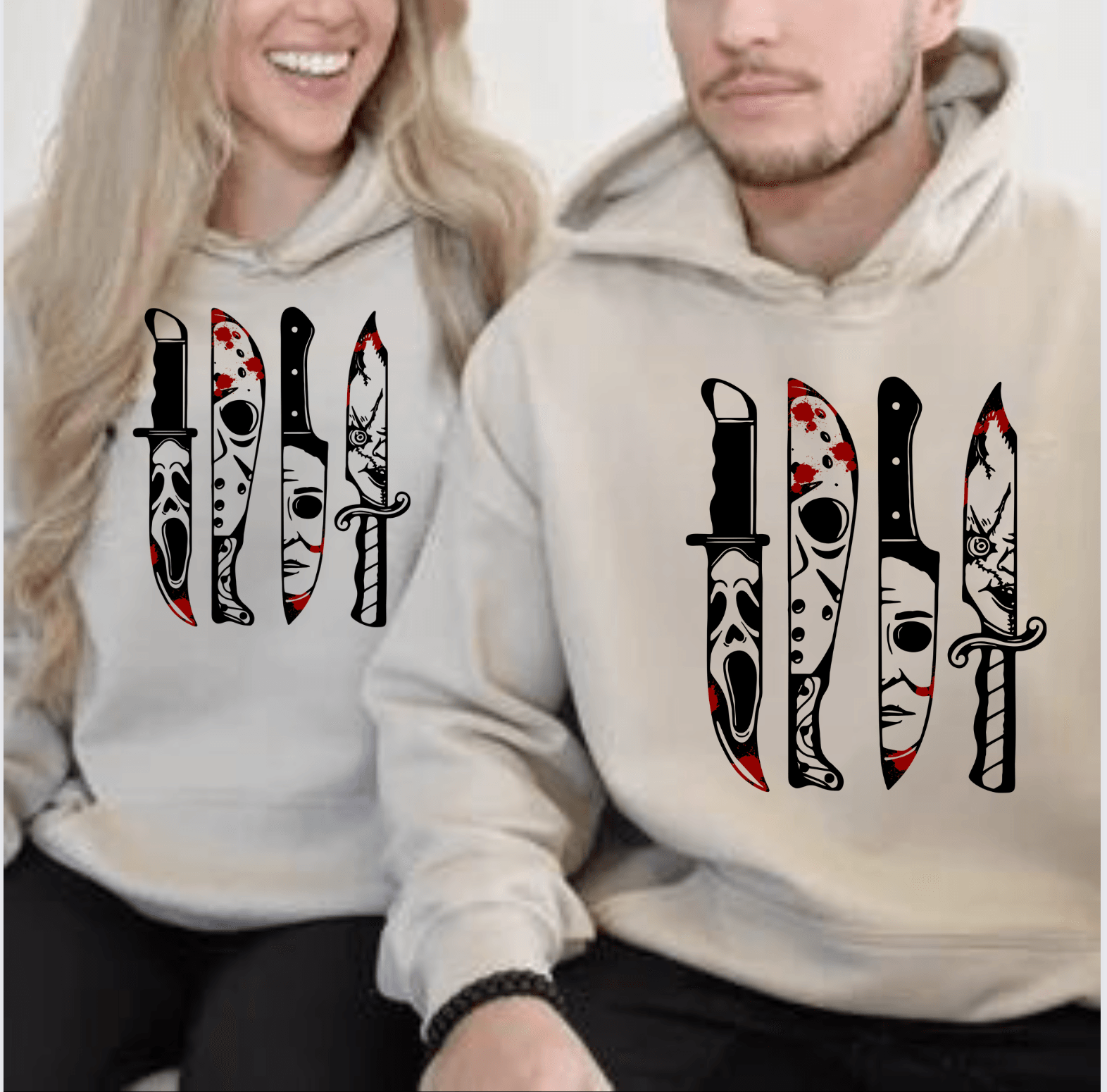 Villain Knives| Hoodie | Long Sleeve| Halloween Thrillers - iheartgiftcart